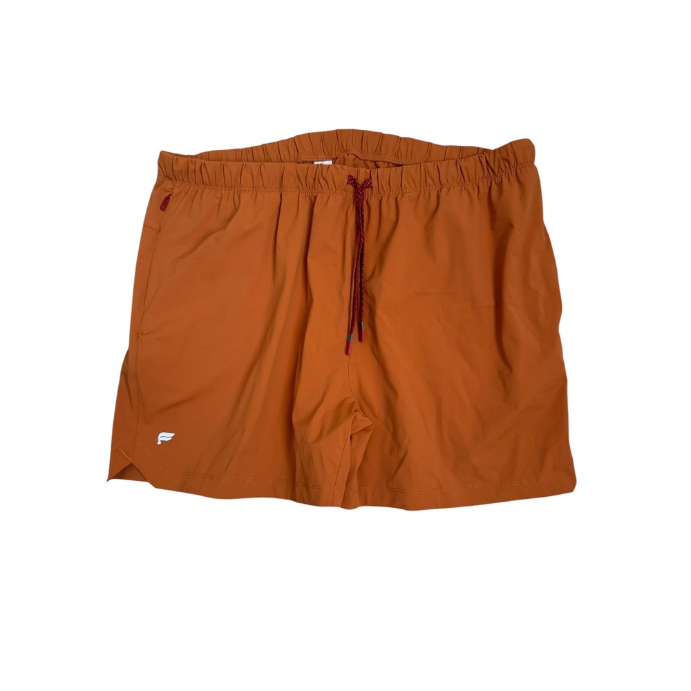 Fabletics Mens XXL The One Short Burnt Orange Athletic Gym Running 5" Shorts